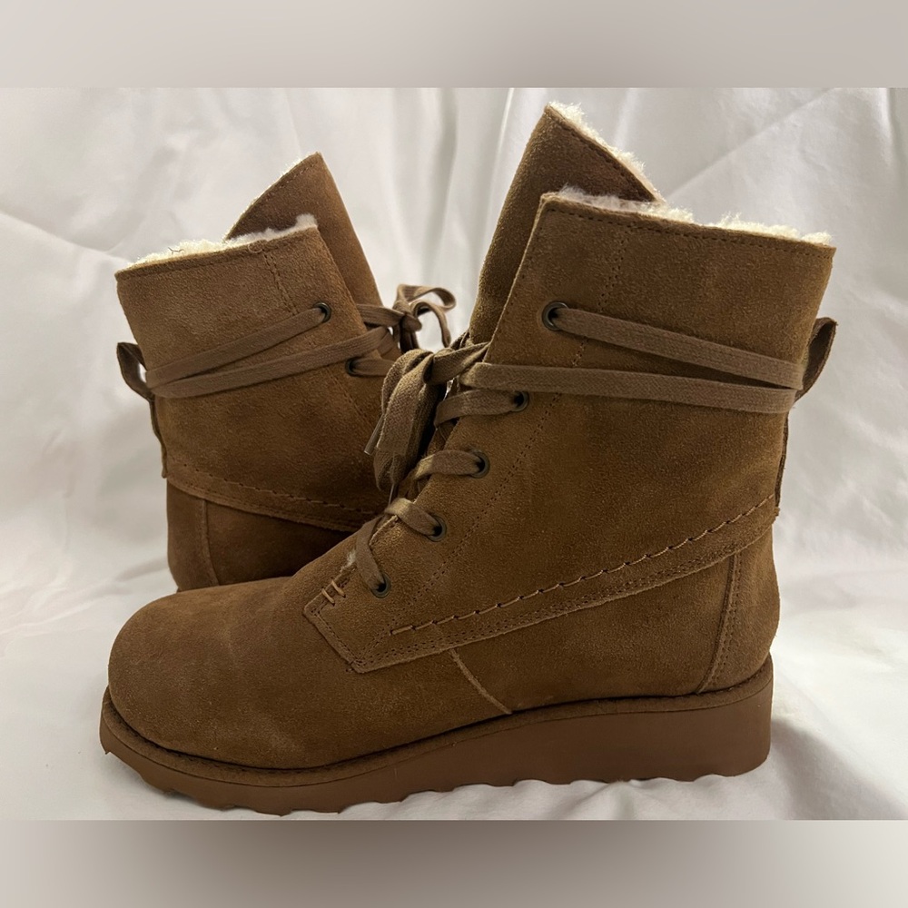 BearPaw Brown Suede high top Boots